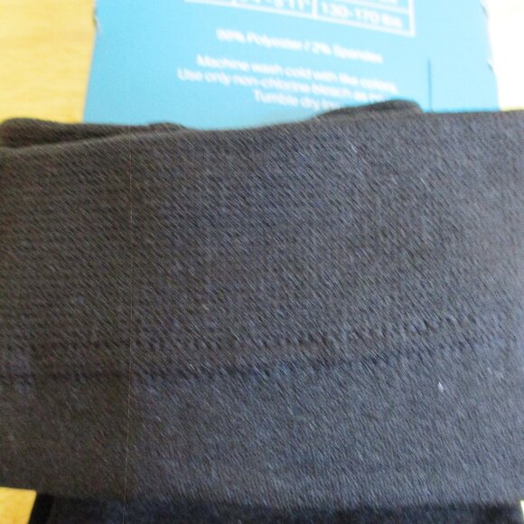 NWT Aerosoles Footless Fleece Lined Tights, 2 pk. Black & Gray Size Large/XLarge - Picture 11 of 12